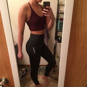 Gymshark Seamless Black Marl NWOT